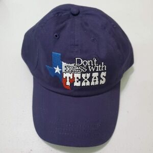 Don't Mess with Texas Men‎ Hat OS Blue Embroidered State Smith Southwestern
